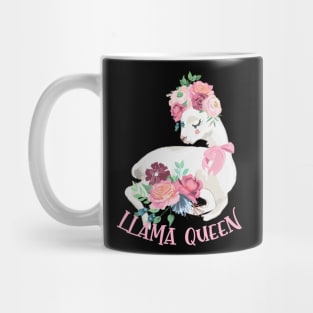 Llama Queen - Gift For Alpaca Lovers Mug